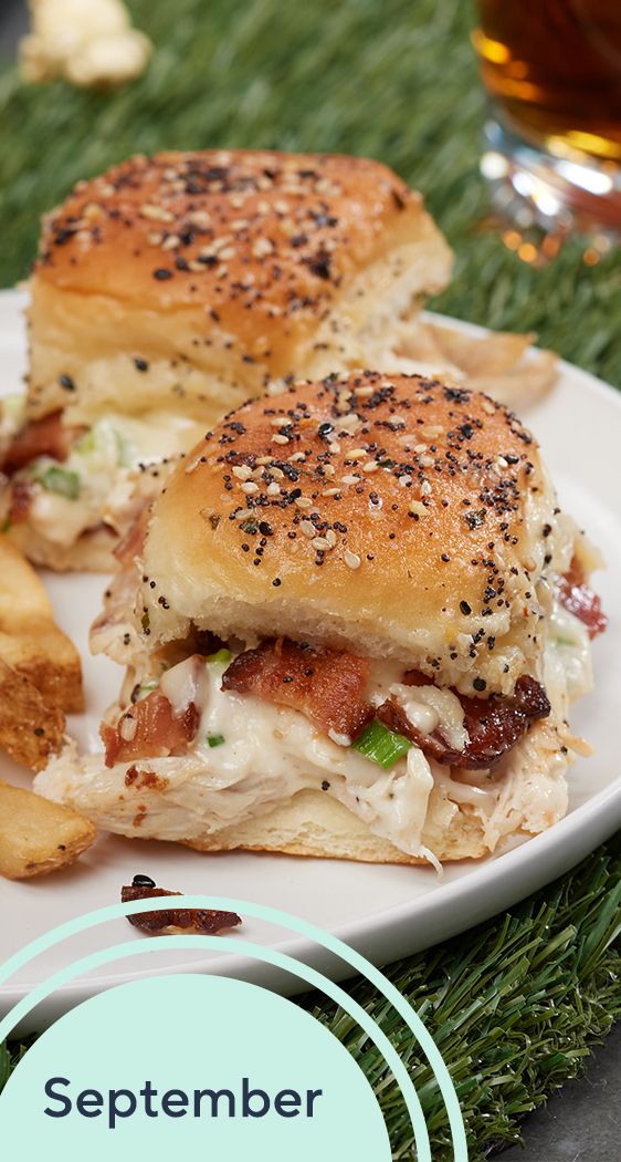 September: Chicken, Bacon & Ranch Sliders
