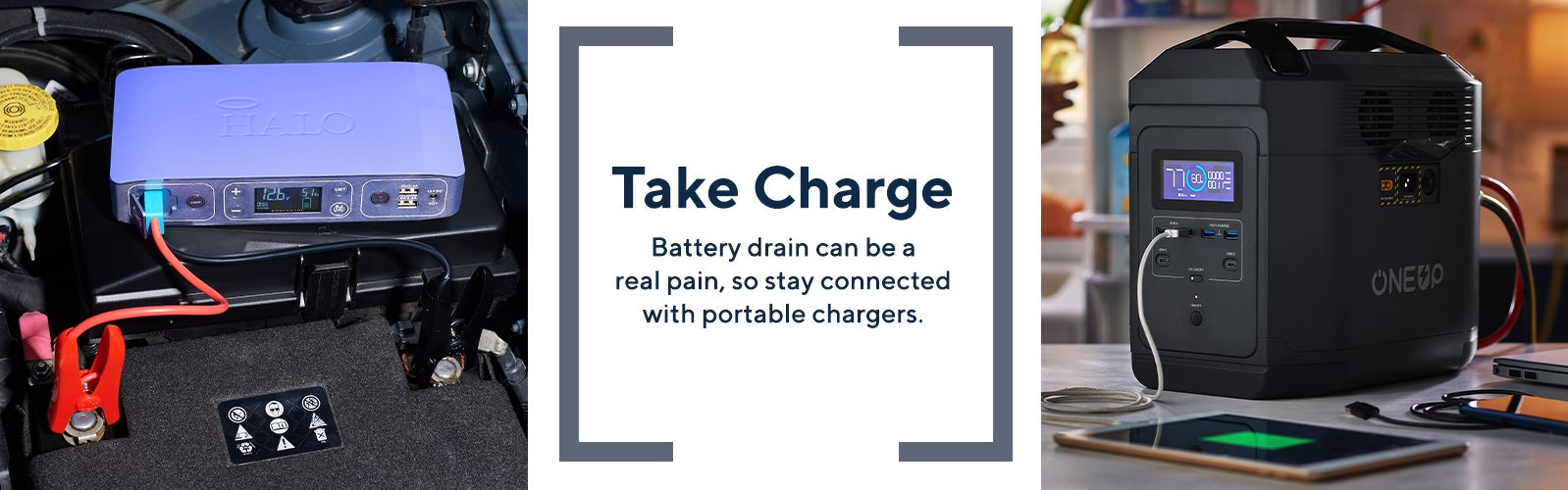 Take Charge Battery drain can be a real pain, so stay connected with portable chargers. 