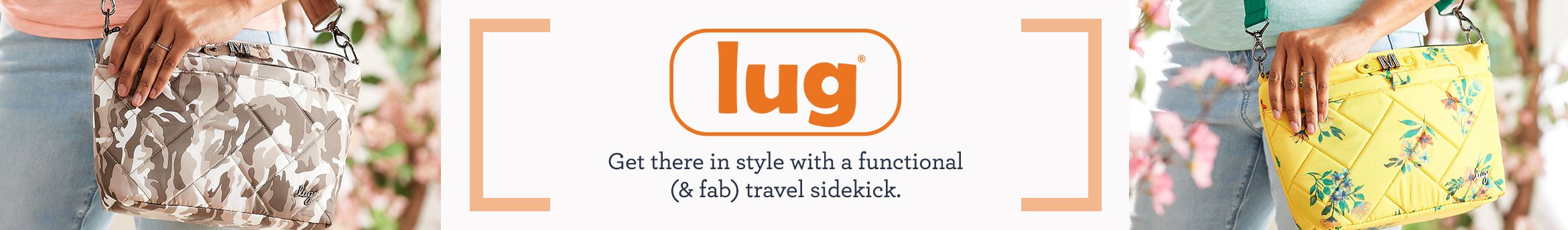 lug. Get there in style with a functional (& fab) travel sidekick.