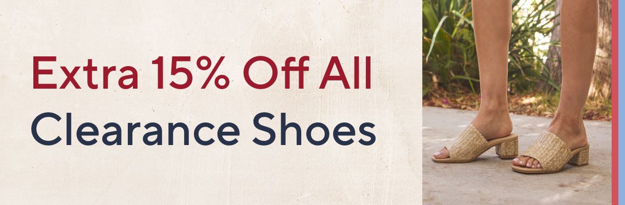 Extra 15% Off All Clearance Shoes
