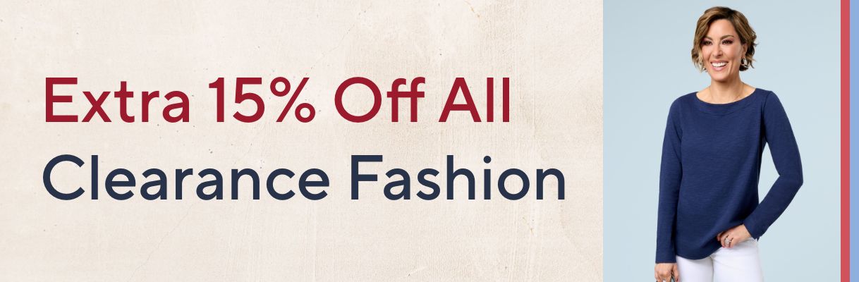 Extra 15% Off All Clearance Fashion