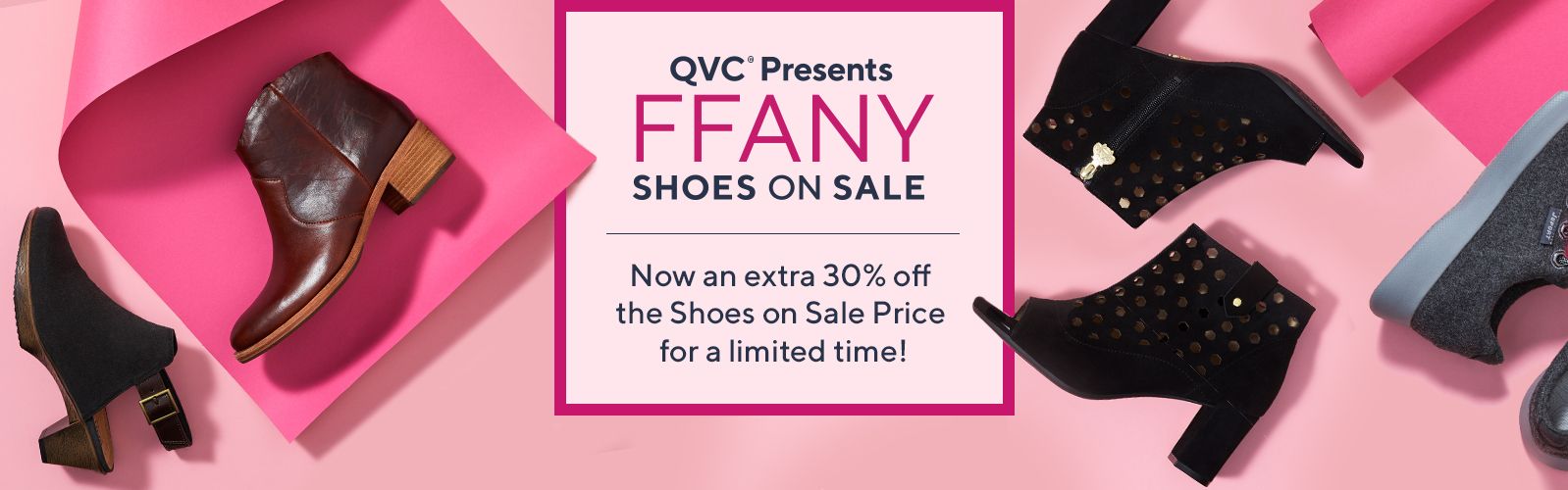 qvc pink shoes