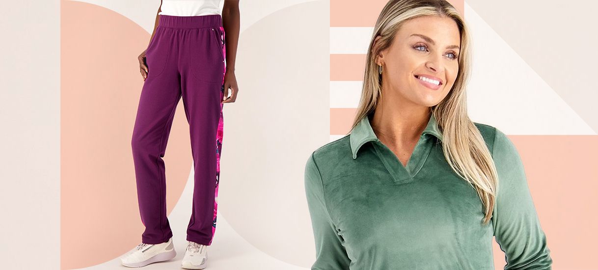 Women's Polo Top/Fleece Pant Jumpsuit Adaptive Clothing for