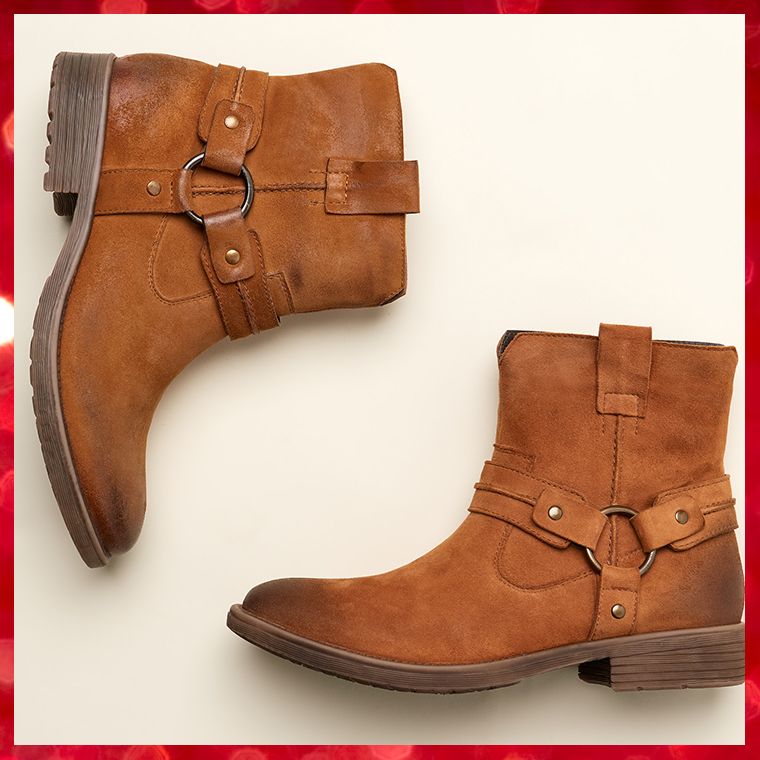 womens leather winter ankle boots