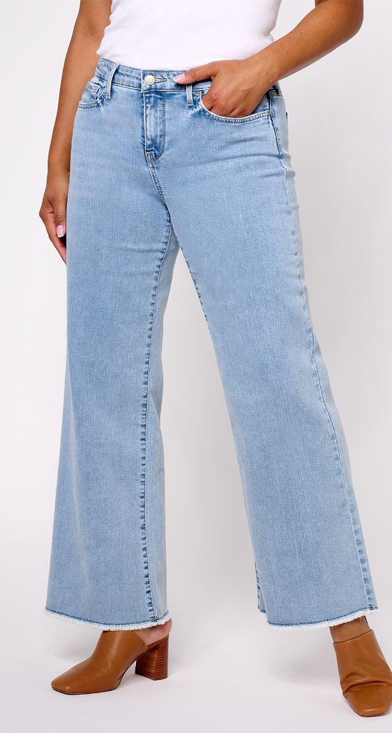 NYDJ Sateen Relaxed Flare Jeans