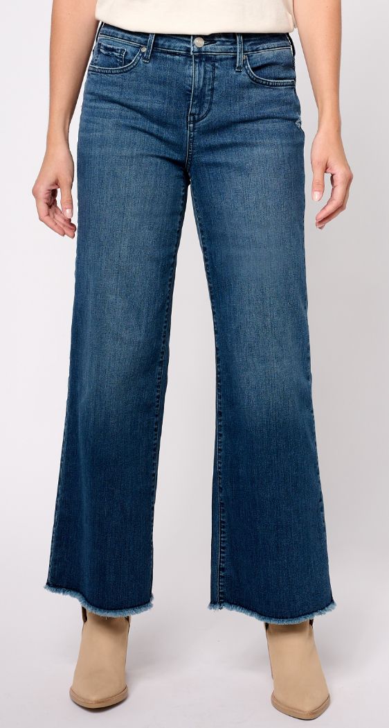 NYDJ Cool Embrace Wide Leg Denim Crop Jeans- Serendipity 