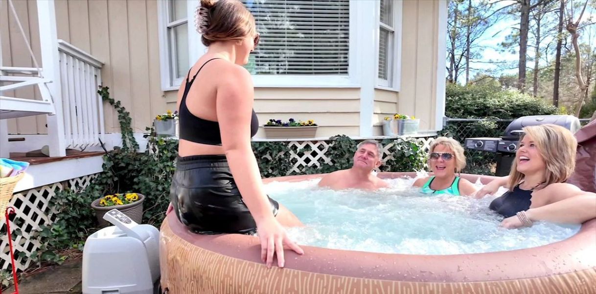 Taos by Bestway 5-7 Person Energy Sense Inflatable Heated Hot Tub