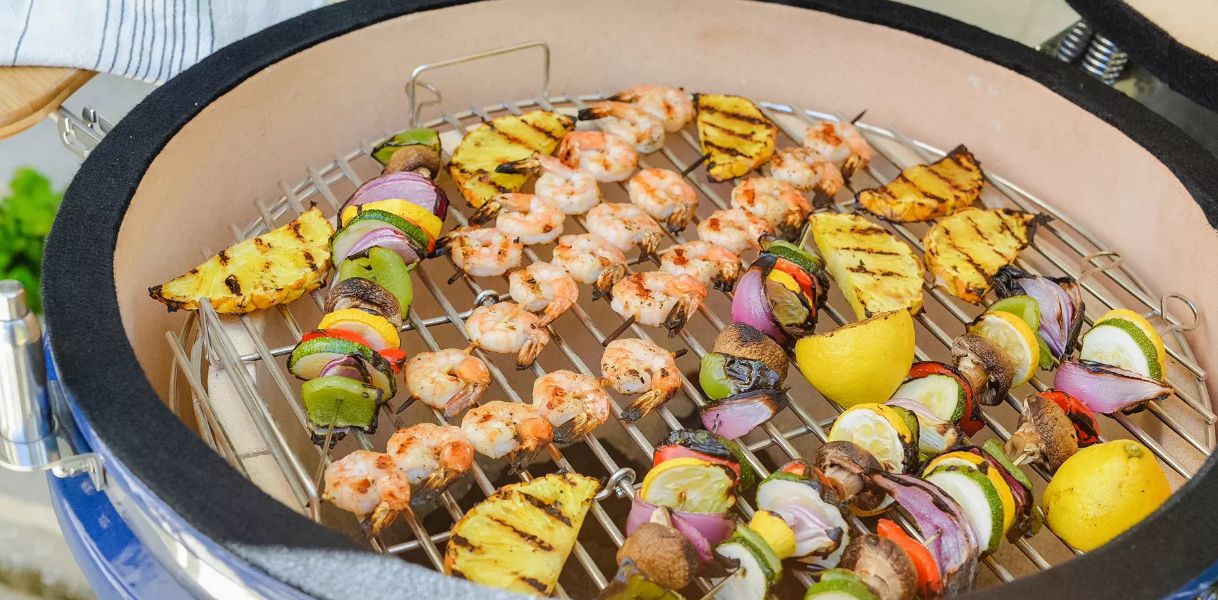 Lifesmart 24" Kamado Grill with Cover, Starter Pizza Stone