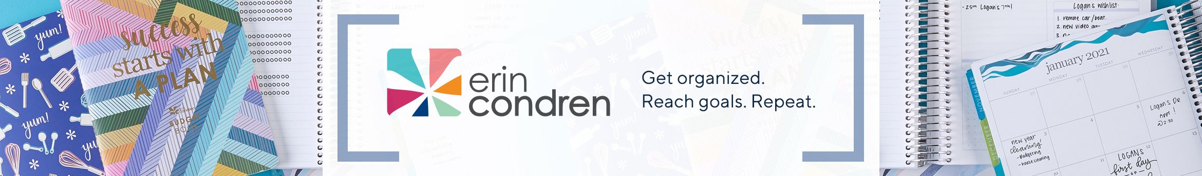 Erin Condren - Get organized. Reach goals. Repeat.
