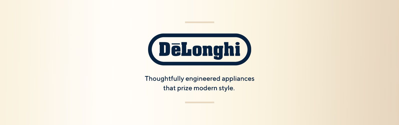 DeLonghi Thoughtfully engineered appliances that prize modern style.