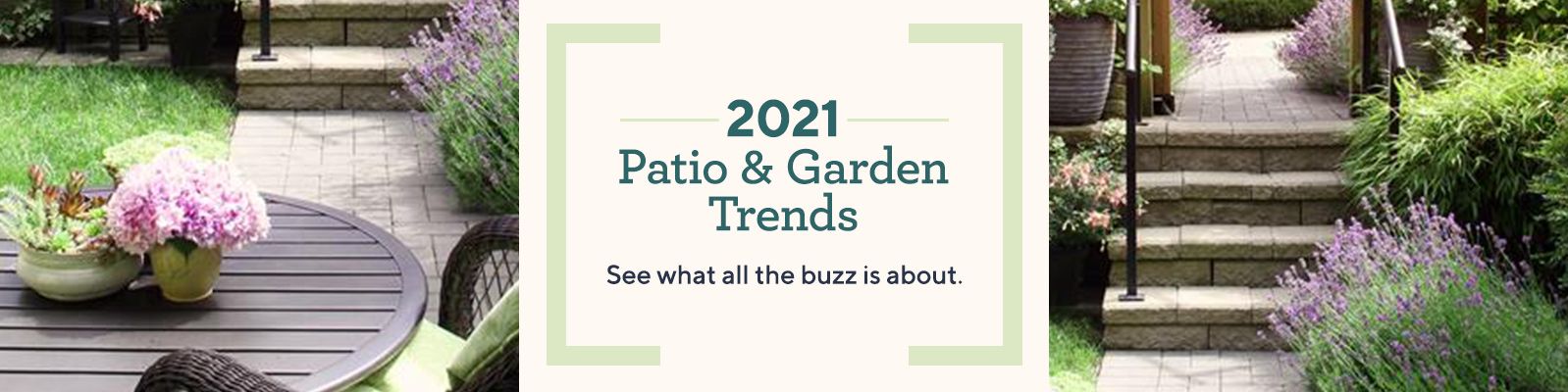 2021 Patio & Garden Trends. See what all the buzz is about.