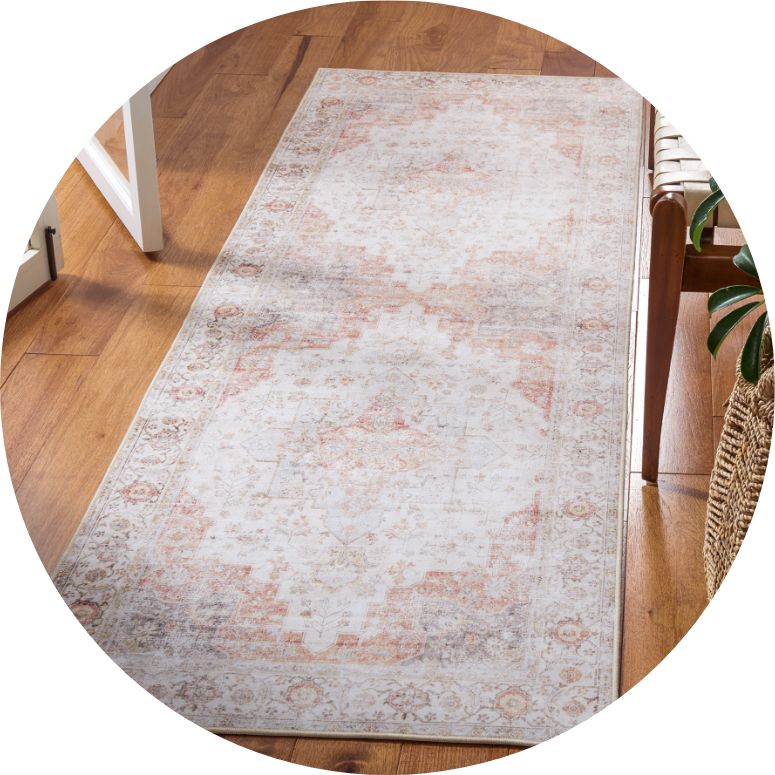 Rubber Backed Area Rug, 39 X 58 inch (fits 3x5 Area), Grey Geometric, Non  Slip, Kitchen Rugs and Mats