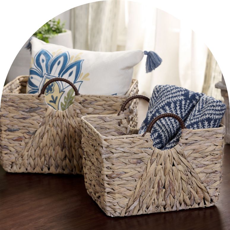 Home Décor Accents — Clocks, Baskets, Mirrors, Throws & More — For the Home  