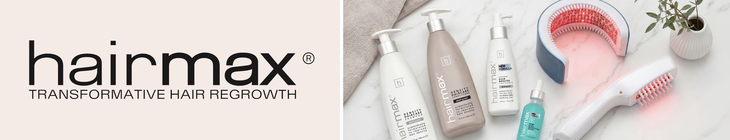 Hairmax. Transformative hair regrowth.