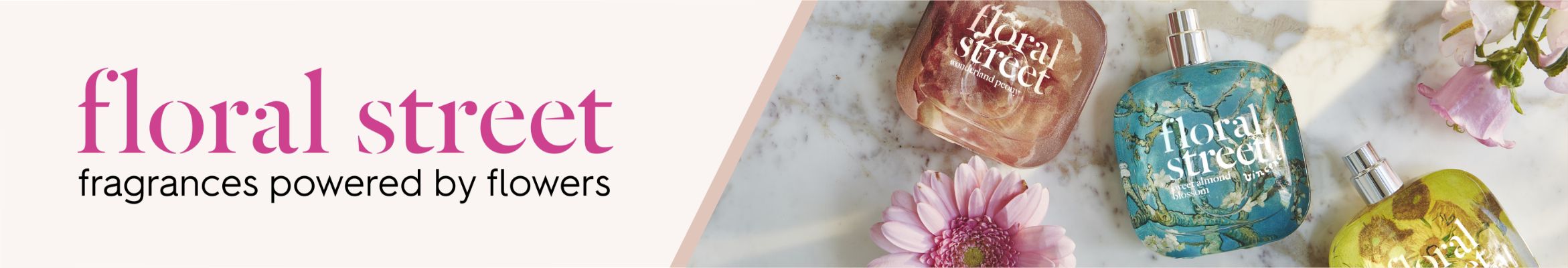 Floral Street. fragrances powered by flowers.