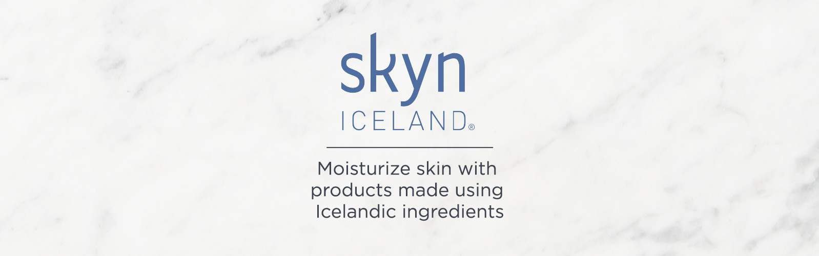 skyn ICELAND. Moisturize skin with products made using Icelandic ingredients