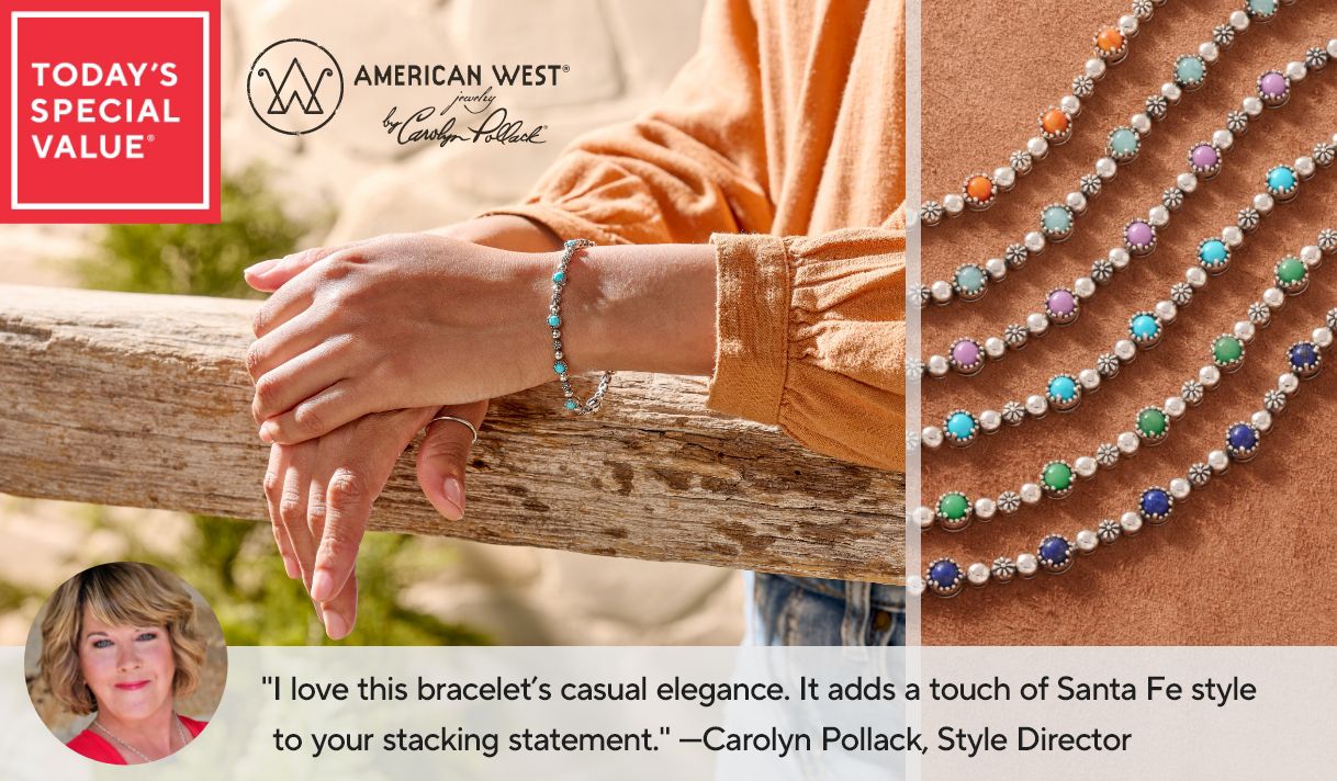 Today's Special Value®    “I love this bracelet’s casual elegance. It adds a touch of Santa Fe style to your stacking statement.” —Carolyn Pollack, Style Director