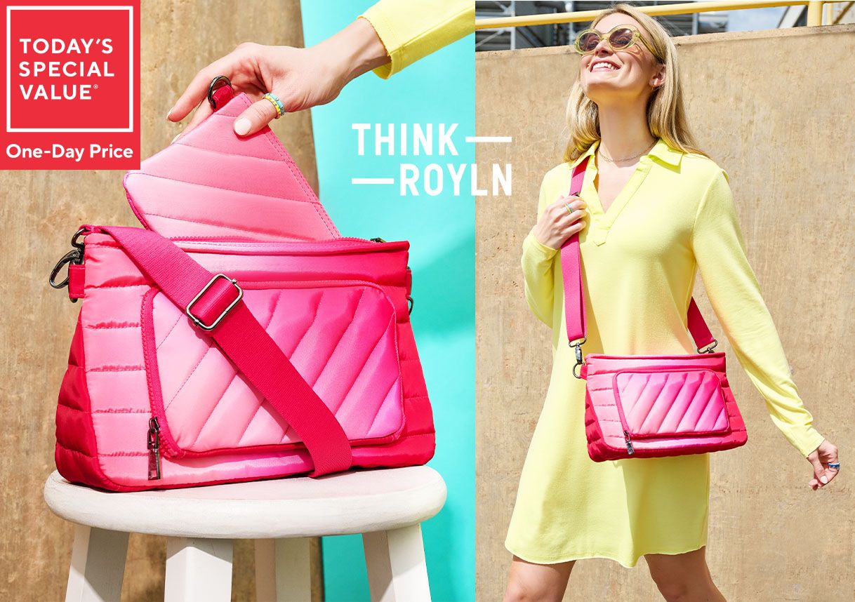 Today's Special Value® One-Day Price: Think Royln Bank Street XL Crossbody with Pouch