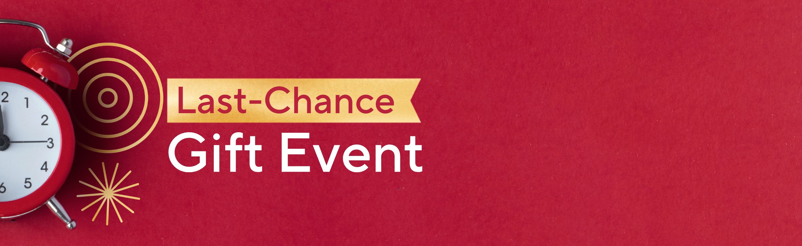 Last-Chance Gift Event