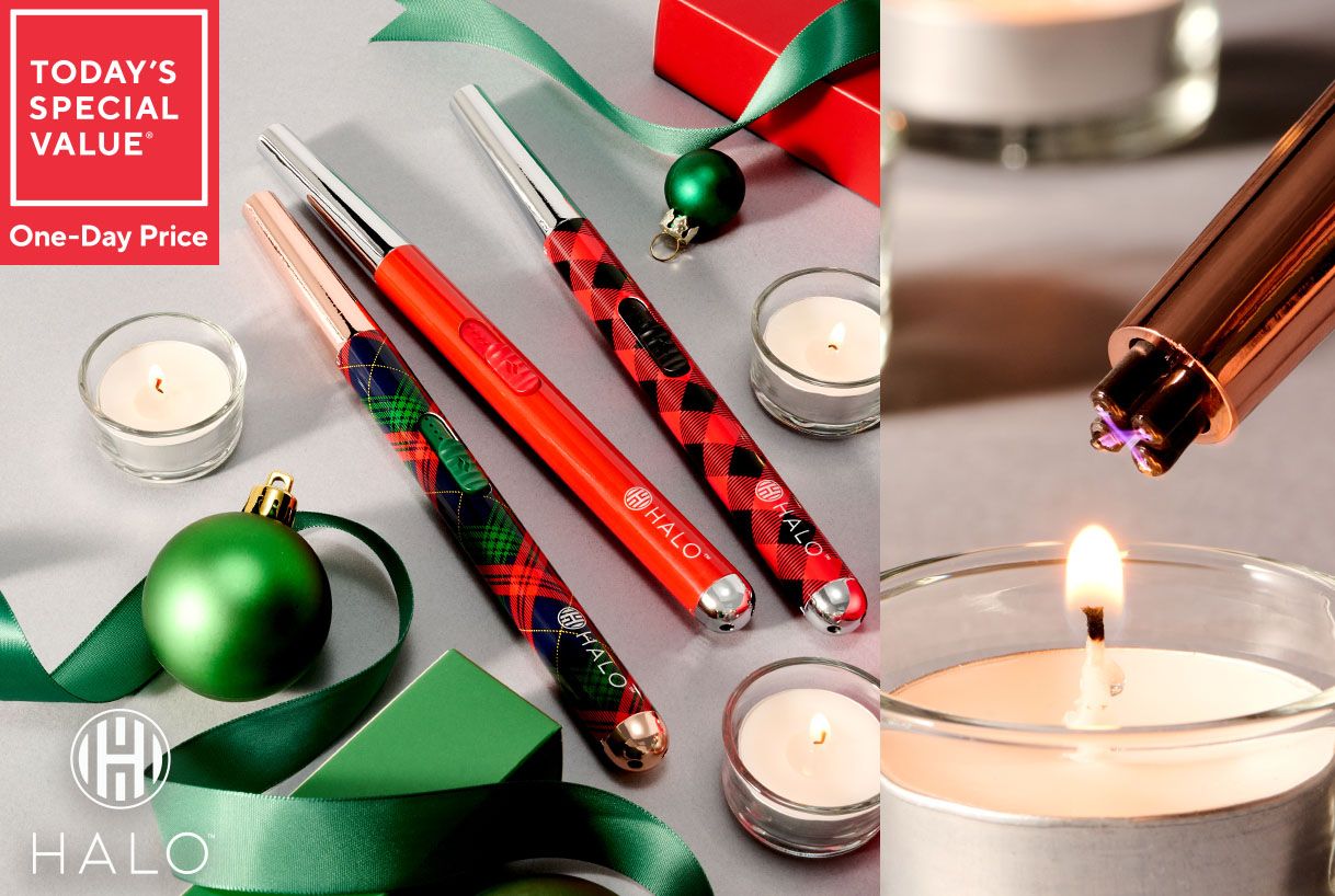 Today's Special Value® One-Day Price: HALO Set of 3 Rechargeable Lighter Wands w/ Gift Boxes