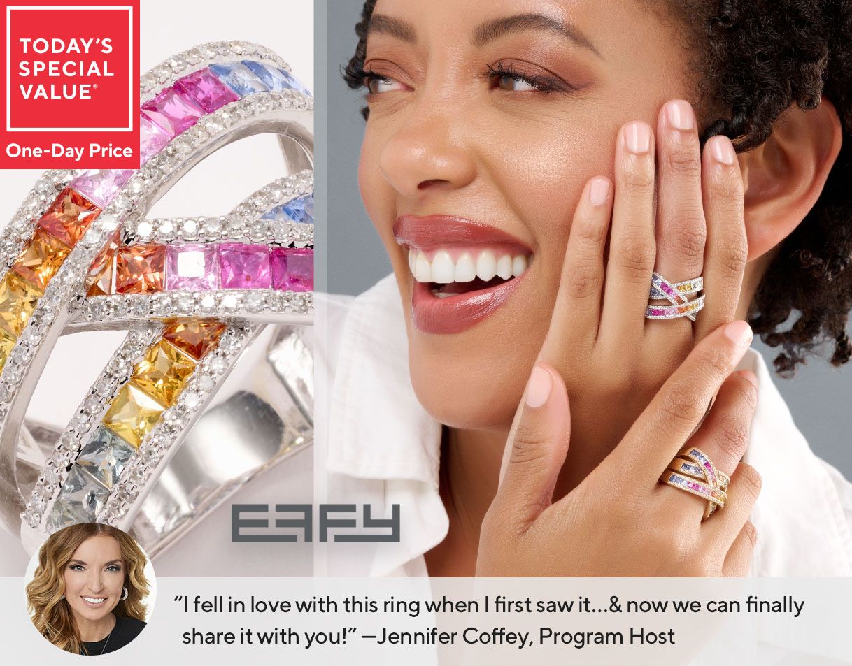 Today's Special Value® One-Day Price: Effy Watercolors Multi-Sapphire Gemstone & Diamond Ring    “I fell in love with this ring when I first saw it…& now we can finally share it with you!” —Jennifer Coffey, Program Host