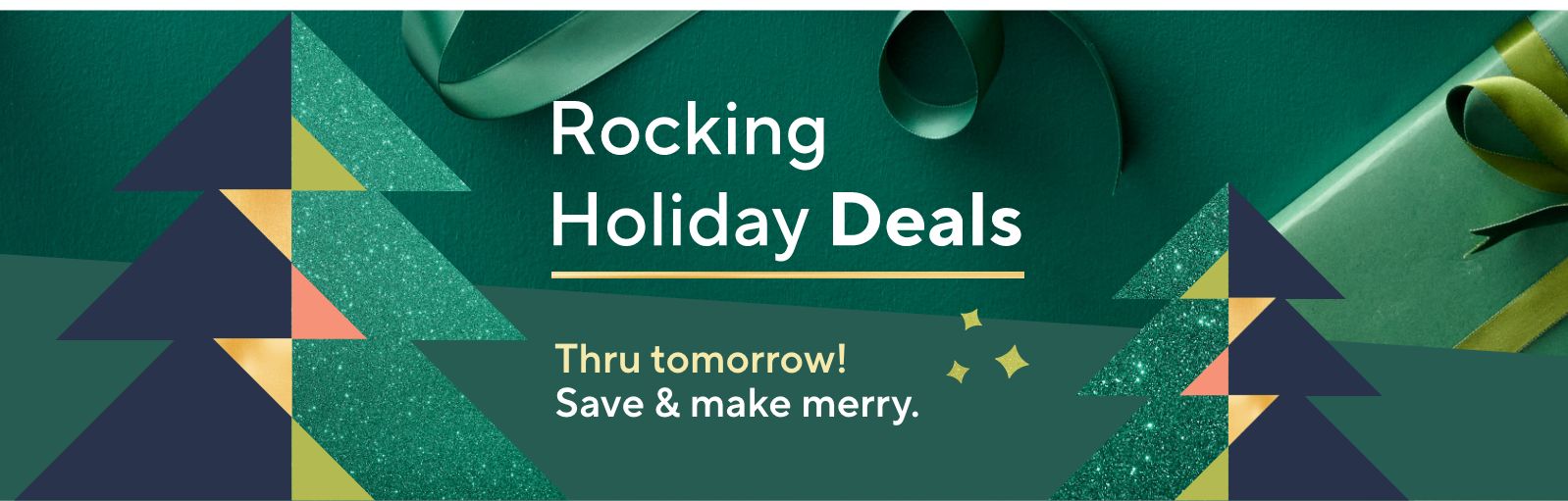 Rocking Holiday Deals - Thru tomorrow! Save & make merry.