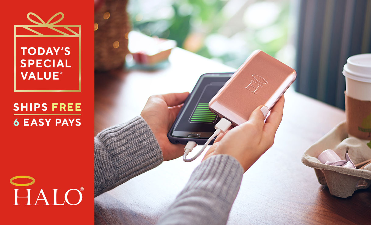 Qvc Halo Pocket Power 6000 Portable Charger With 3 Cables Tvshoppingqueens Qvc Halo Pocket Power 6000 Portable Charger With 3 Cables Tvshoppingqueens
