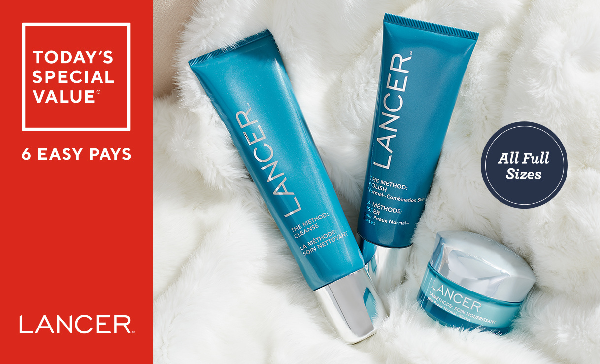 (QVC) Lancer The Method Polish, Cleanse & Nourish 3Piece Kit