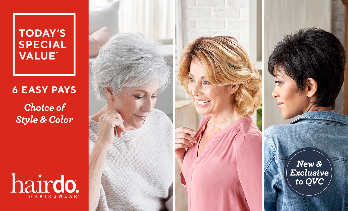 (QVC) Hairdo Choice of Three Wigs