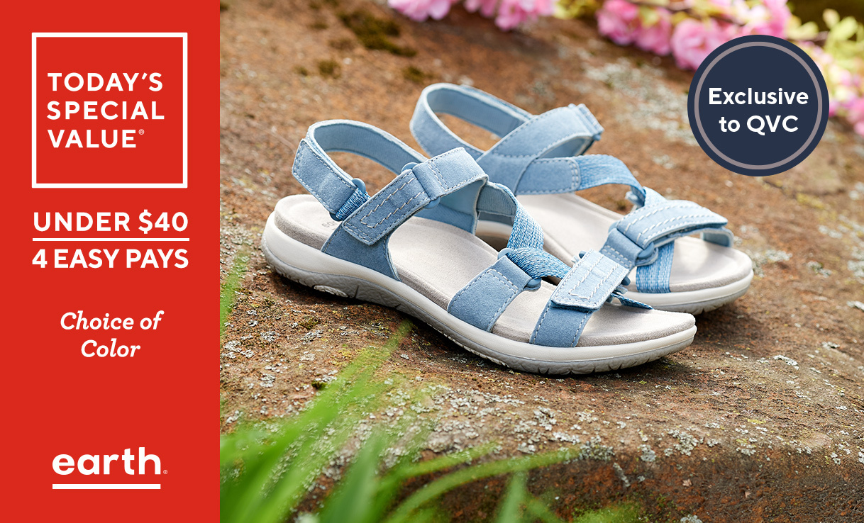 (QVC) Earth Origins Suede Sport Sandals – Savoy Slade – TVShoppingQueens