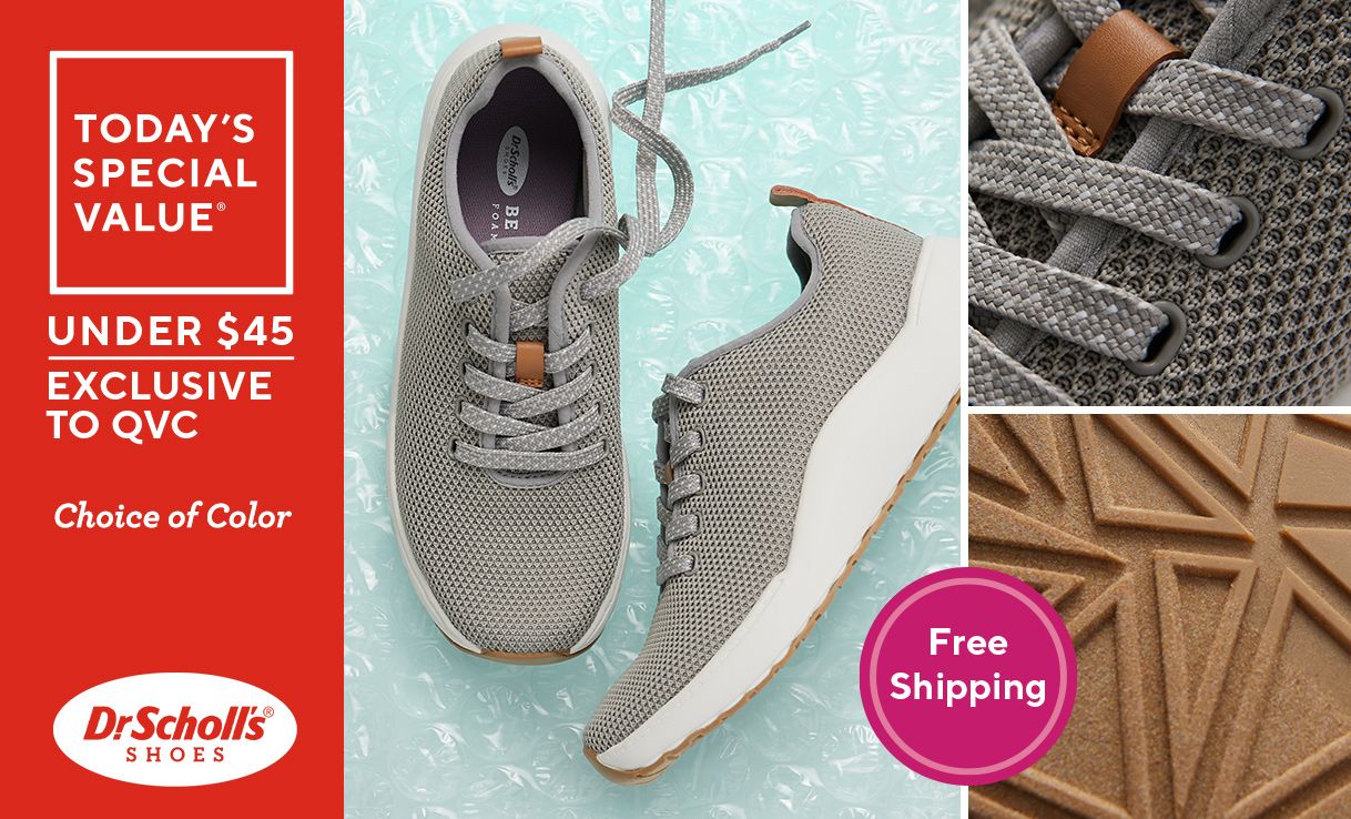 QVC) Dr. Scholl's Lace-Up Knit Sneakers – High Hopes 