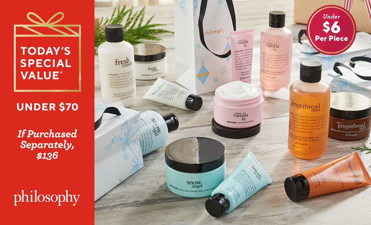 (QVC) philosophy 12piece bath and body collection