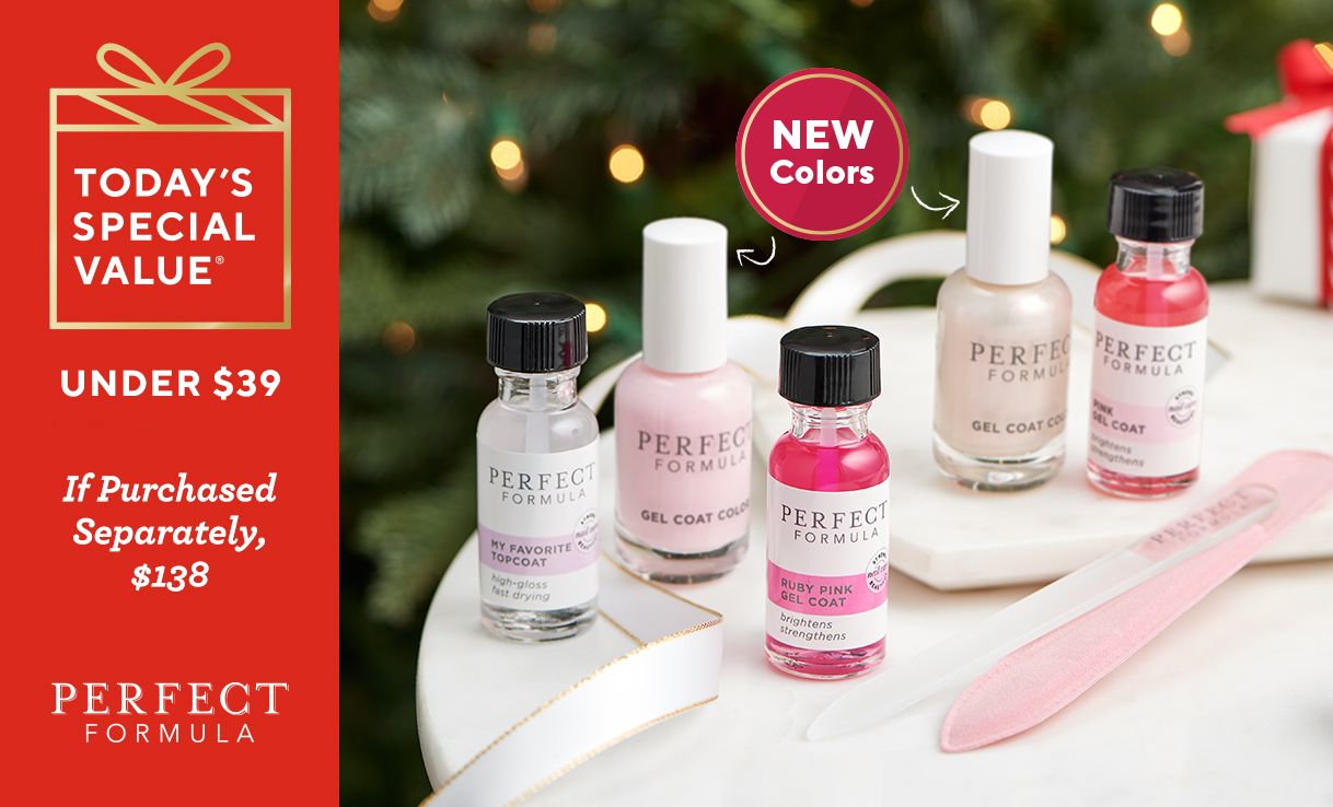 (QVC) Perfect Formula 6-Piece Nail Treatment & Color Gift Collection ...