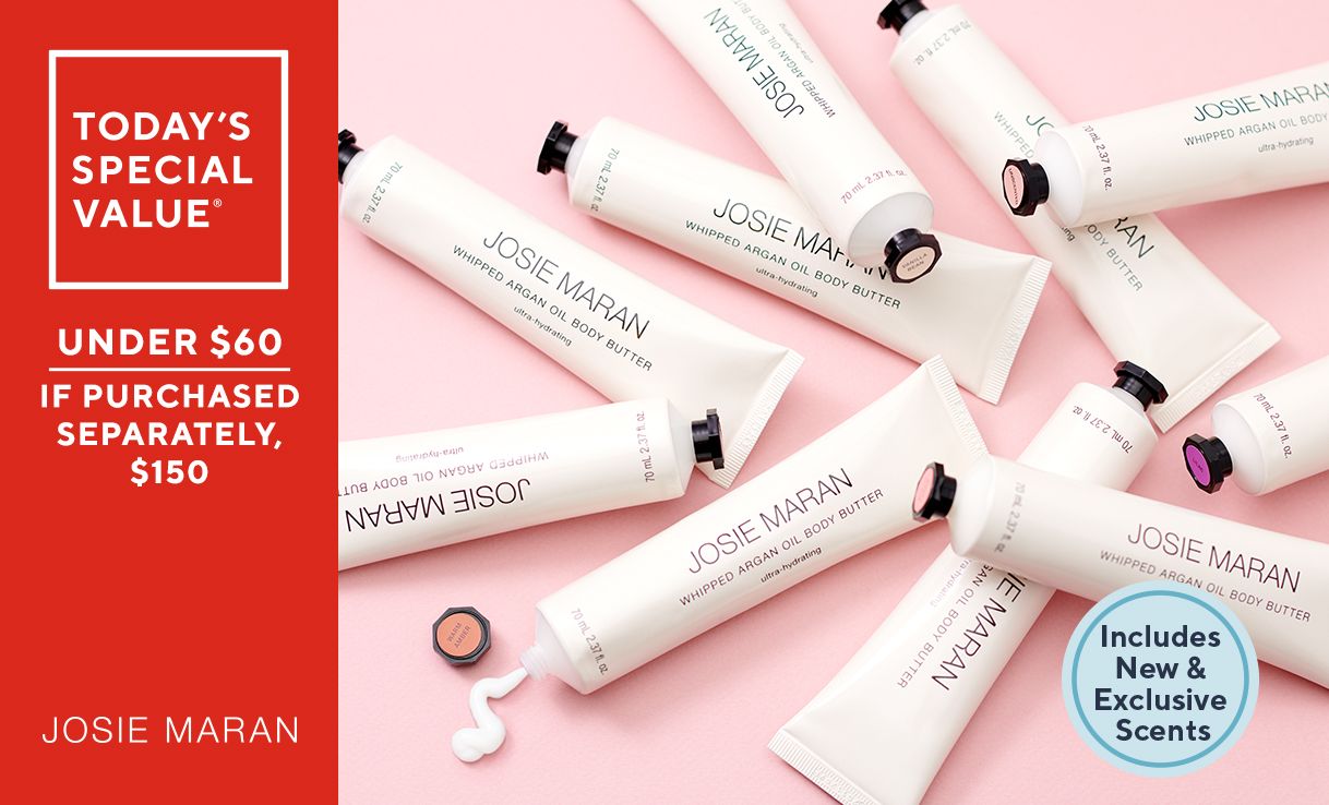 (QVC) Josie Maran Argan 10Pc Anniversary Body Butter Tube Collection