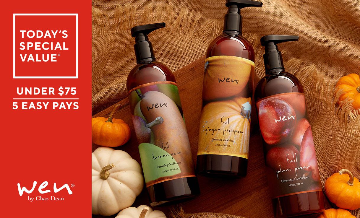 (QVC) WEN by Chaz Dean SuperSize Trio of Cleansing Conditioners
