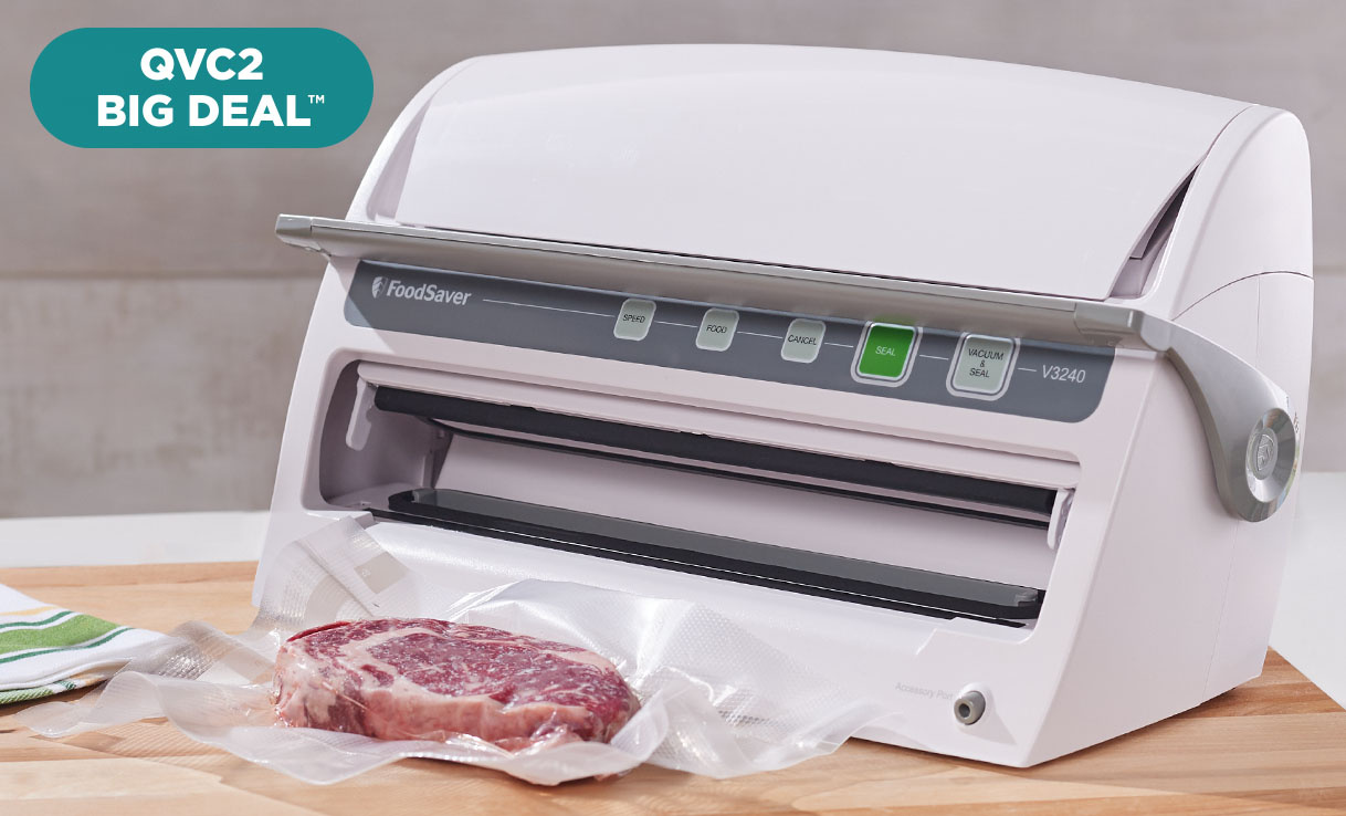 (QVC) Q2 FoodSaver Vertical 2 Speed Vacuum Sealer with Roll Storage
