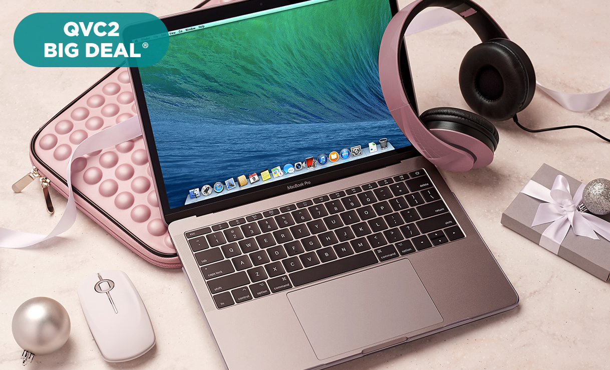 (QVC) Q2 Apple MacBook Pro 13" Retina Core i5 128GB Laptop w/Sleeve