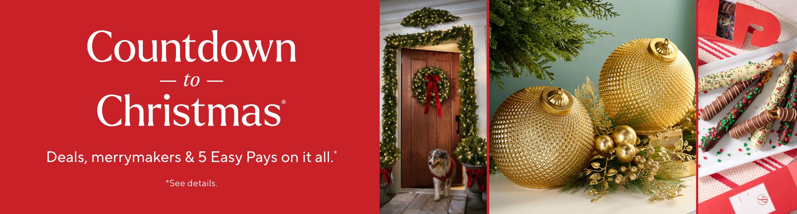 Countdown to Christmas®  Deals, merrymakers & 5 Easy Pays on it all.*    *See details.