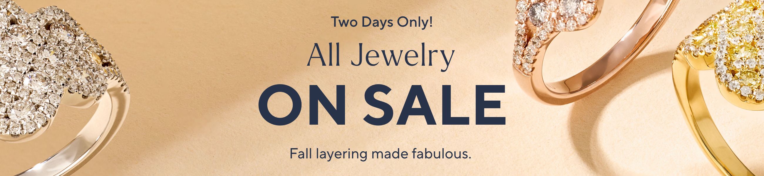 Two Days Only! All Jewelry on Sale - Fall layering made fabulous.