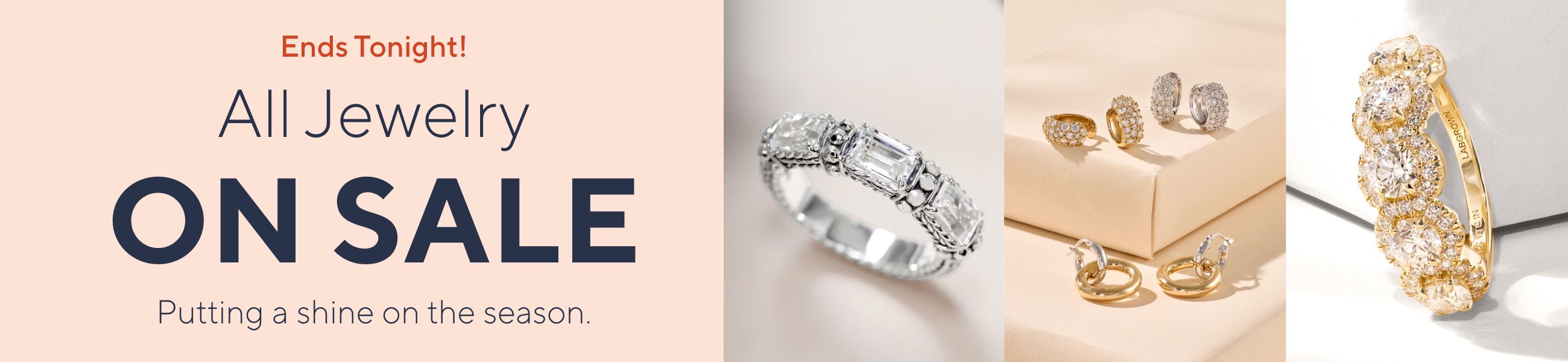 Ends Tonight! All Jewelry on Sale - Putting a shine on the season.