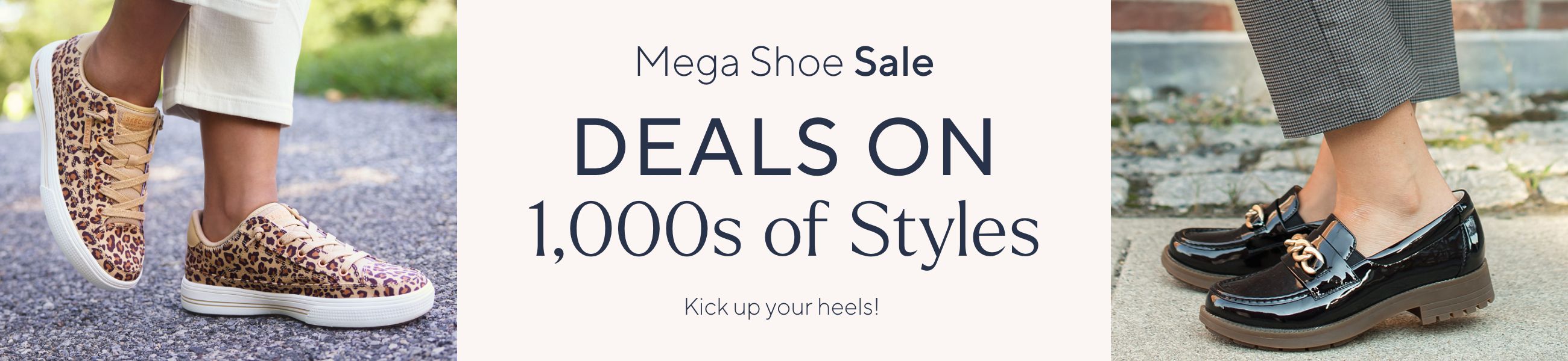 Mega Shoe Sale: Deals on 1,000s of Styles. Kick up your heels!