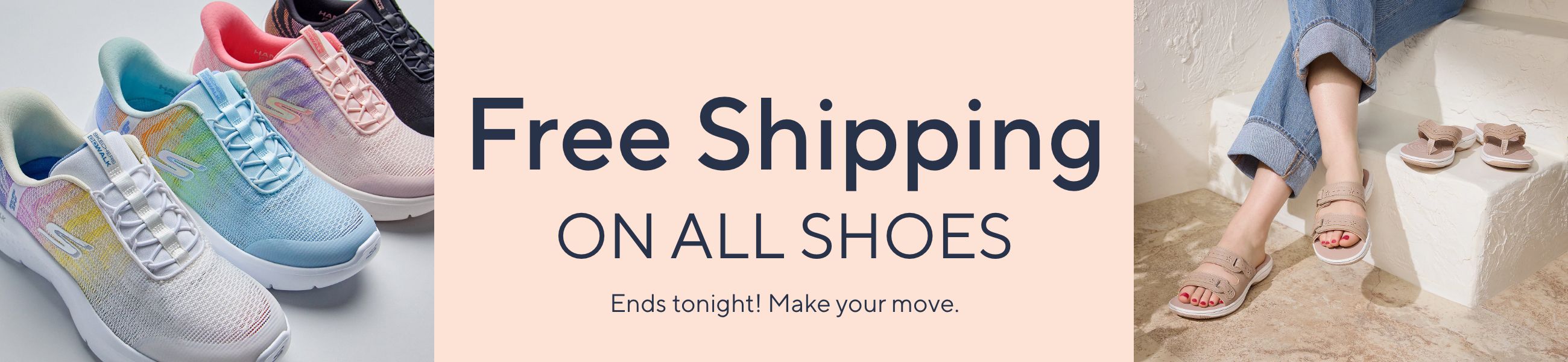 Free Shipping on All Shoes - Ends tonight! Make your move.