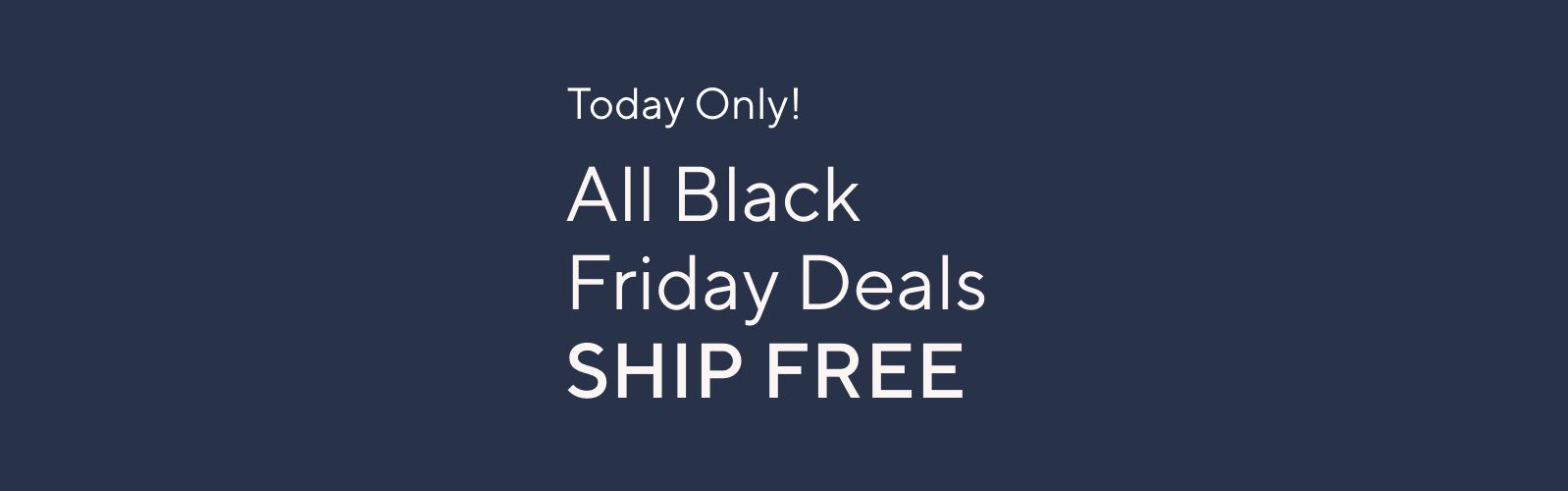 Today Only! All Black Friday Deals Ship Free