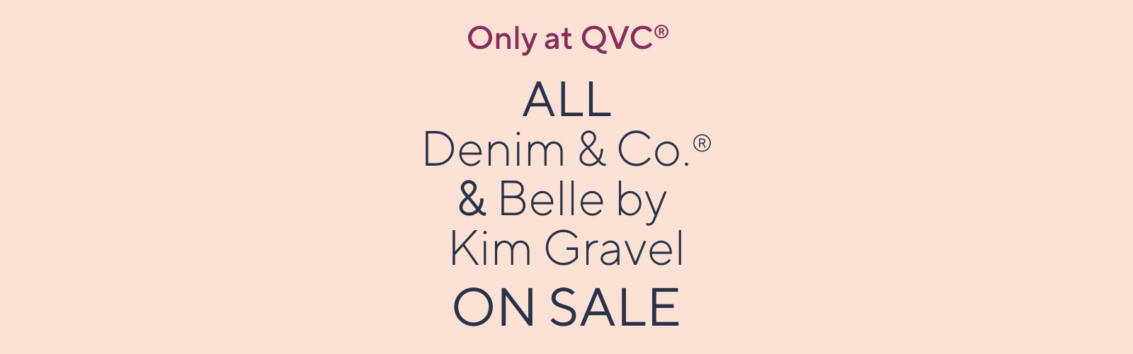 Only at QVC® All Denim & Co.® & Belle by Kim Gravel on Sale