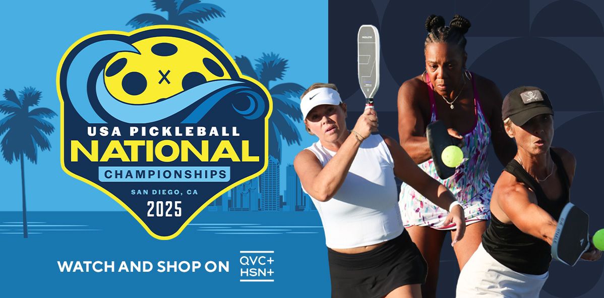 USA Pickleball National Championships. San Diego, California. 2025. Watch and Shop on QVC+ and HSN+.