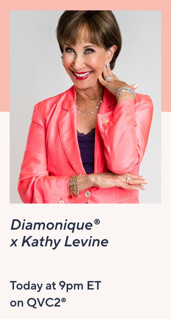 Diamonique® x Kathy Levine Today at 9pm ET on QVC2®