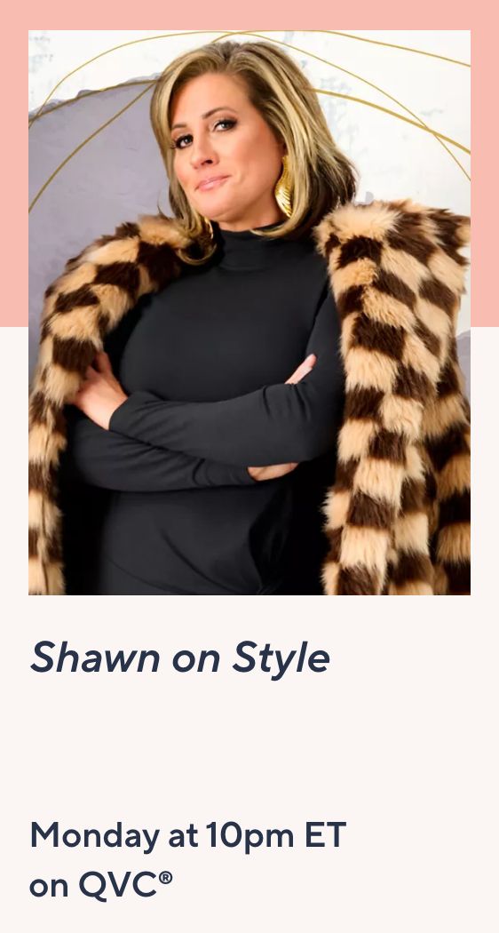 Shawn on Style Monday at 10pm ET on QVC®