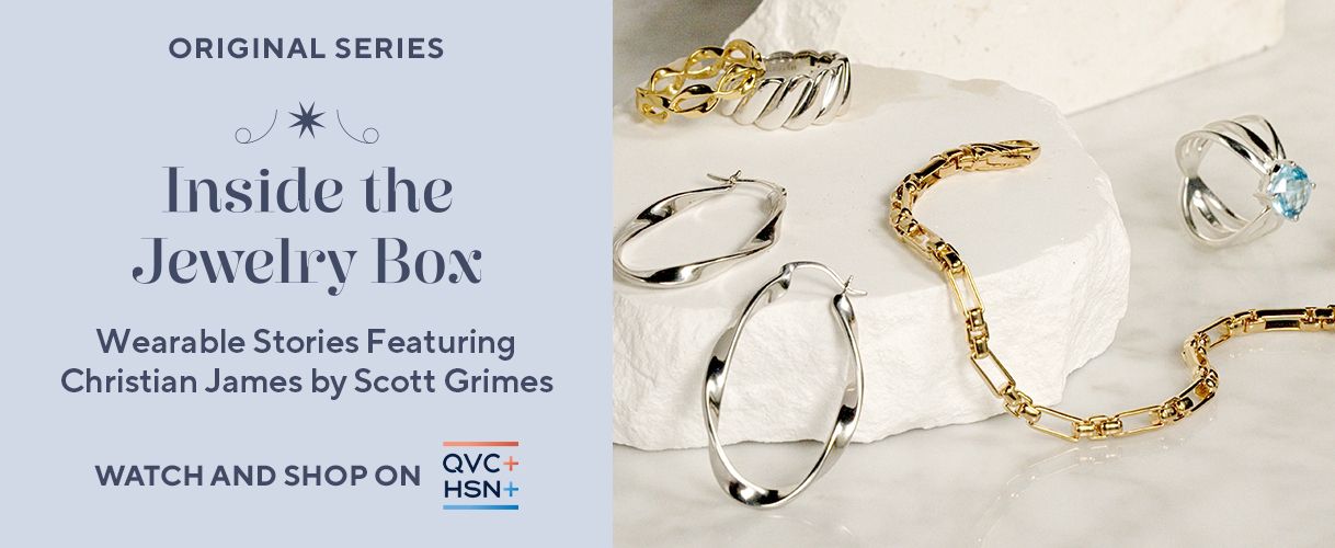 Original Series. Inside the Jewelry Box: Wearable Stories Featuring Christian James by Scott Grimes. Watch and Shop on QVC+ and HSN+.