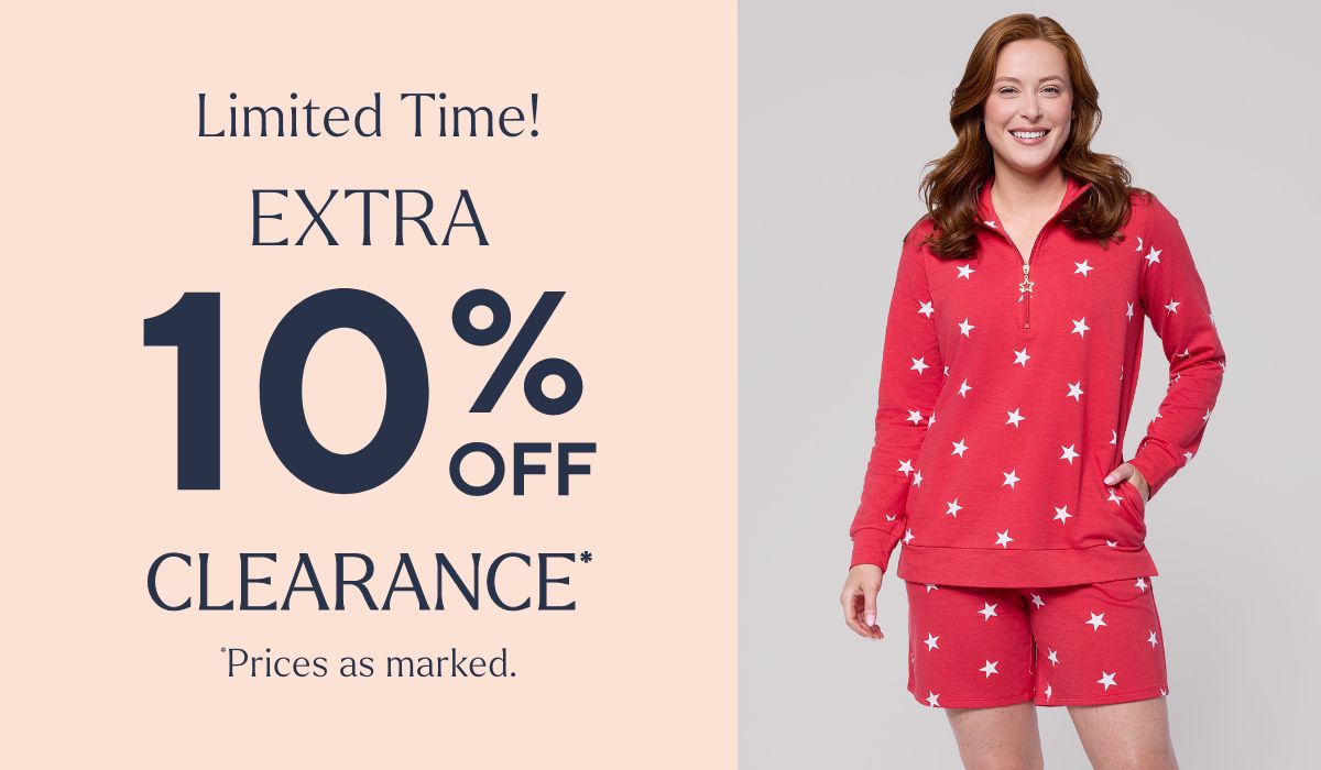 Limited-Time! Extra 10% Off Clearance* *Prices as marked.