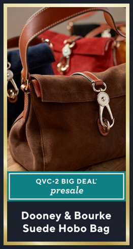 QVC2 Big Deal® Presale — Dooney & Bourke Suede Hobo Bag